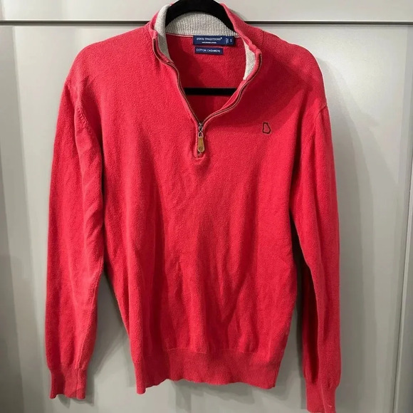 State Traditions Georgia Red Pullover Sweater Cotton Cashmere Size Small - Picture 1 of 5